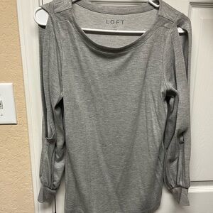 LOFT Heather Gray Women's Blouse